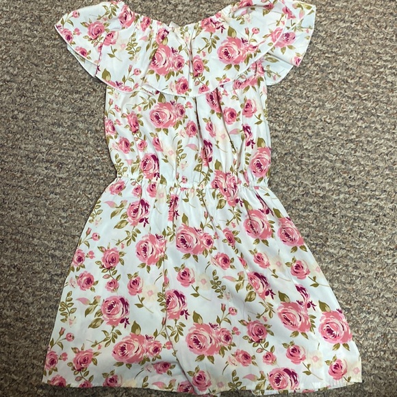 Pink floral Romper size 10 girls - Picture 4 of 4